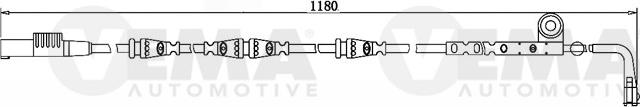 VEMA 117530 - Contatto segnalazione, Usura past. freno / mat. d'attrito autozon.pro