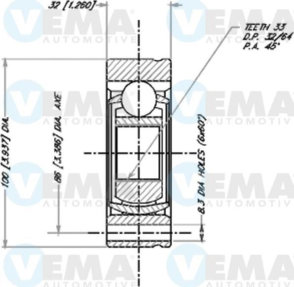 VEMA 18041 - Kit giunti, Semiasse autozon.pro