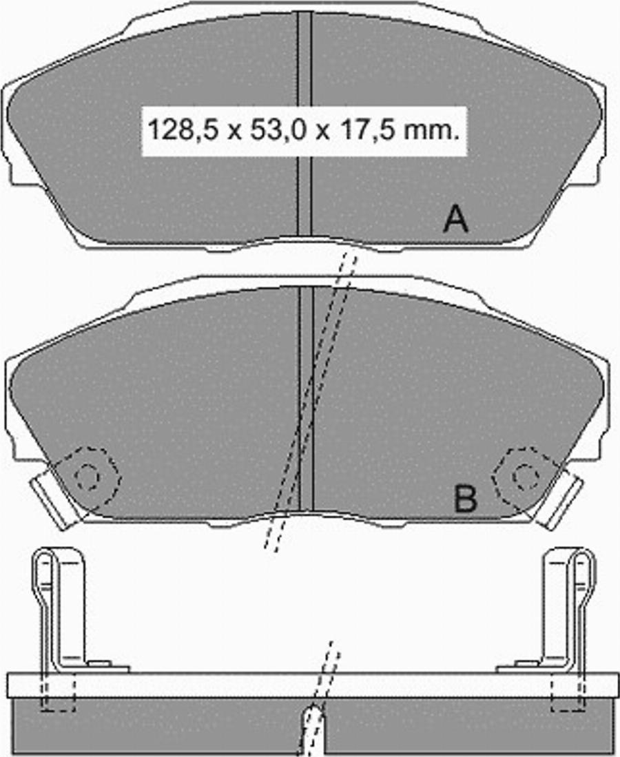 VEMA 834550 - Kit pastiglie freno, Freno a disco autozon.pro