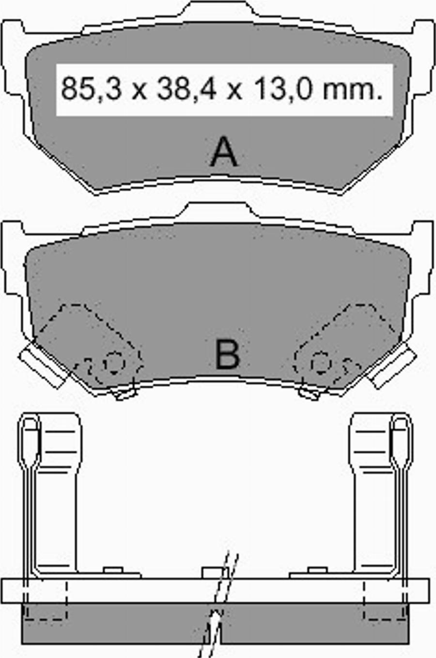 VEMA 834640 - Kit pastiglie freno, Freno a disco autozon.pro