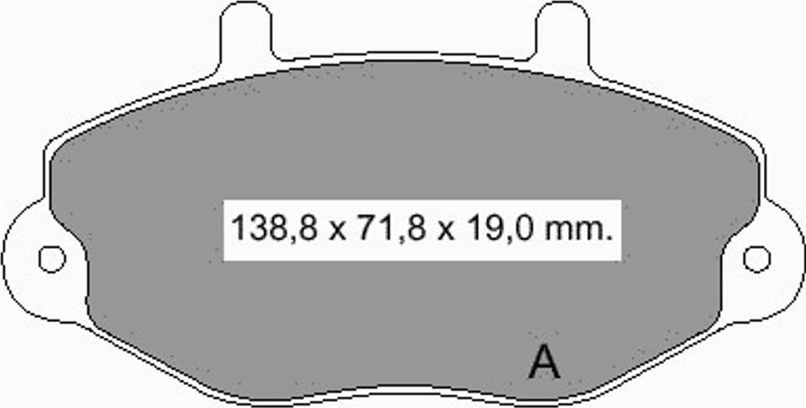 VEMA 834621 - Kit pastiglie freno, Freno a disco autozon.pro