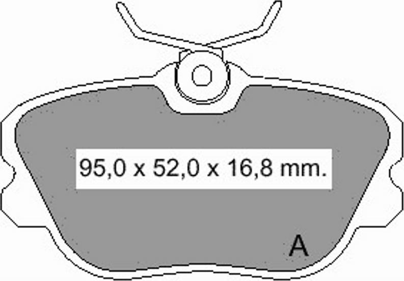 VEMA 834010 - Kit pastiglie freno, Freno a disco autozon.pro