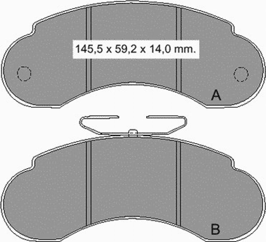 VEMA 834841 - Kit pastiglie freno, Freno a disco autozon.pro