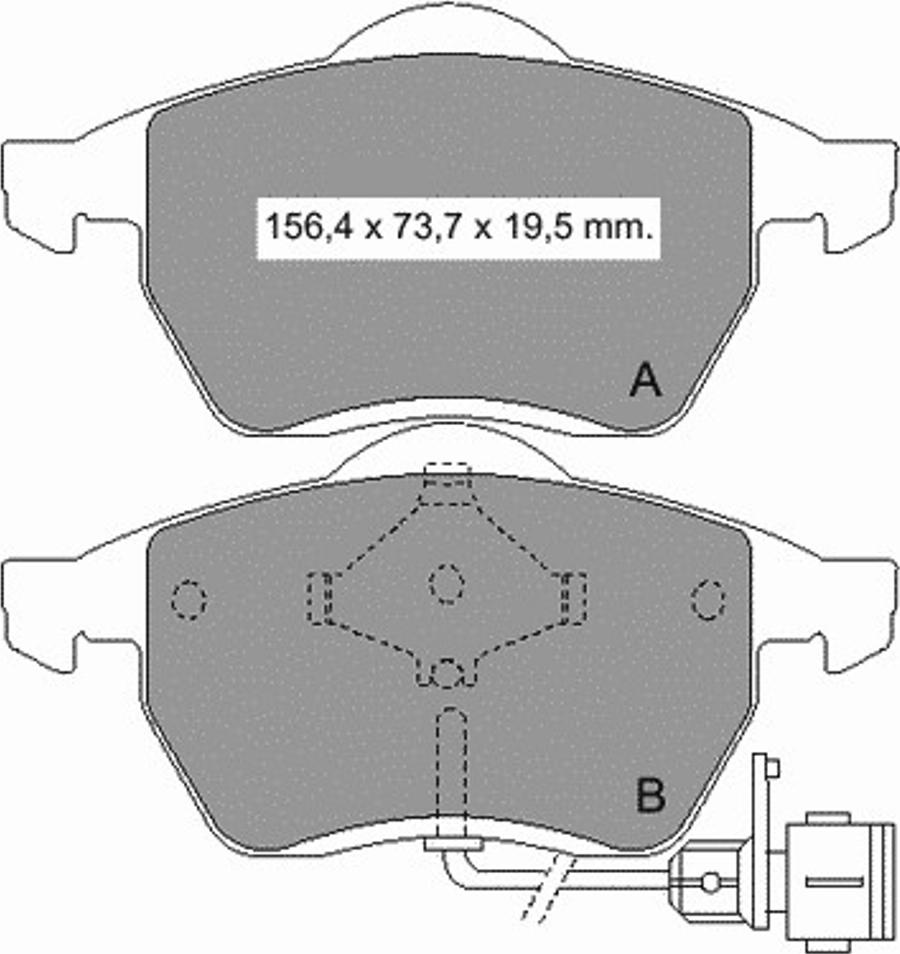 VEMA 834290 - Kit pastiglie freno, Freno a disco autozon.pro