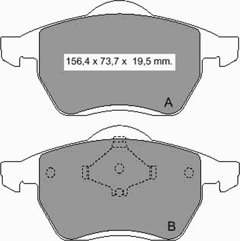 VEMA 834291 - Kit pastiglie freno, Freno a disco autozon.pro