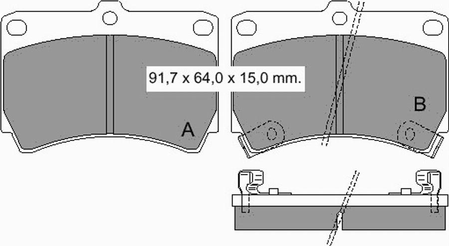 VEMA 834730 - Kit pastiglie freno, Freno a disco autozon.pro