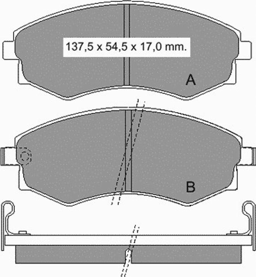 VEMA 835010 - Kit pastiglie freno, Freno a disco autozon.pro