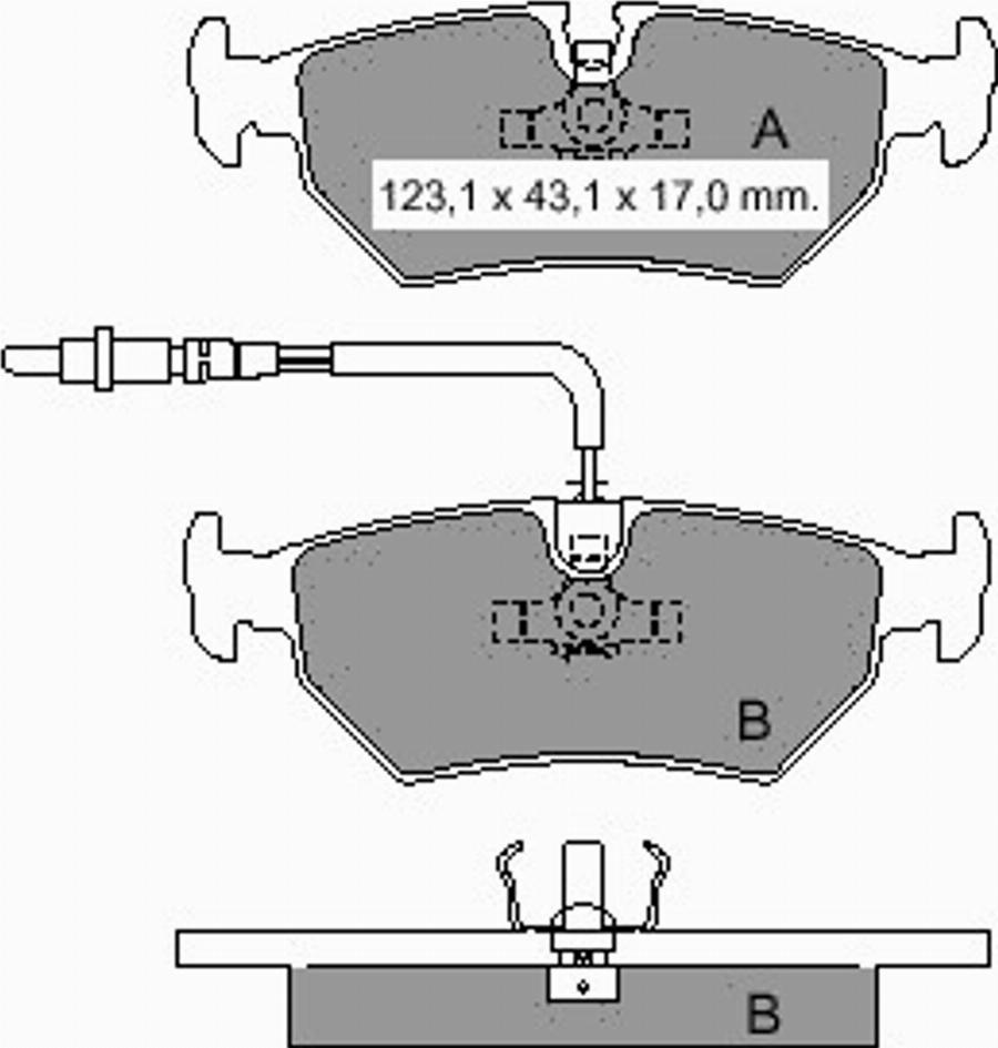 VEMA 836160 - Kit pastiglie freno, Freno a disco autozon.pro