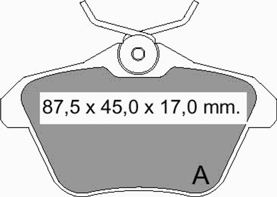 VEMA 836200 - Kit pastiglie freno, Freno a disco autozon.pro