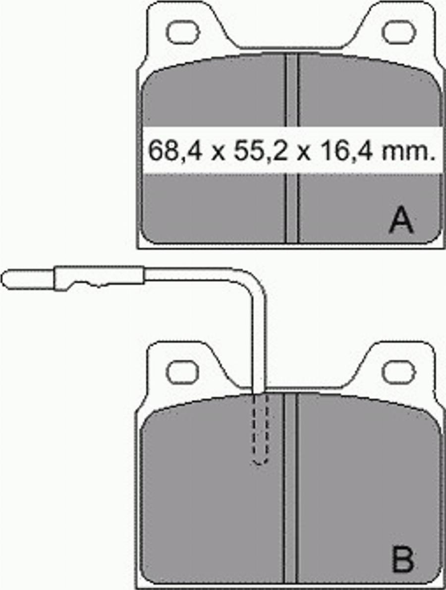 VEMA 830950 - Kit pastiglie freno, Freno a disco autozon.pro