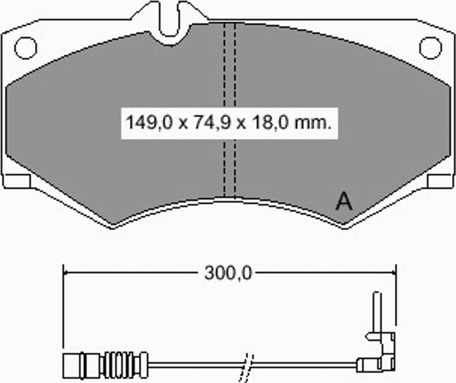 VEMA 831981 - Kit pastiglie freno, Freno a disco autozon.pro