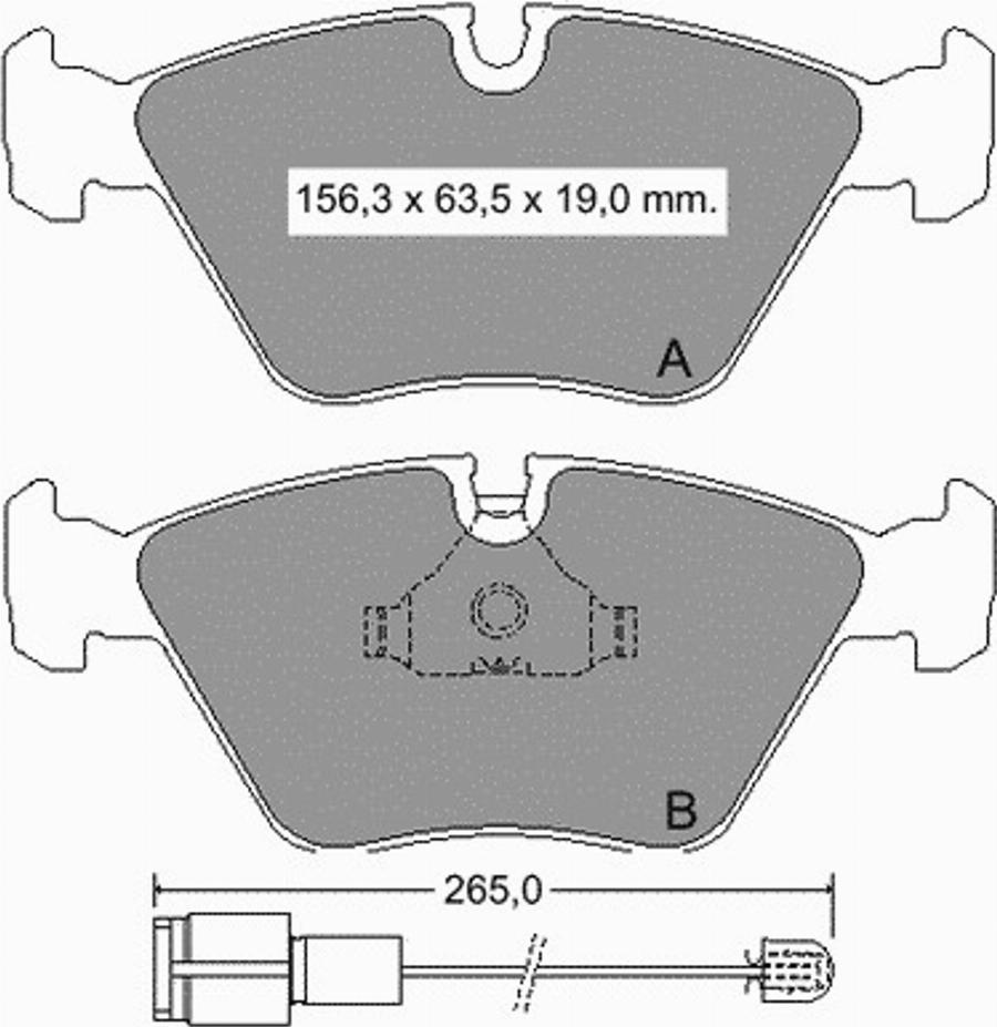 VEMA 833930 - Kit pastiglie freno, Freno a disco autozon.pro