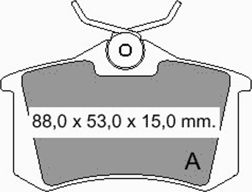 VEMA 833480 - Kit pastiglie freno, Freno a disco autozon.pro