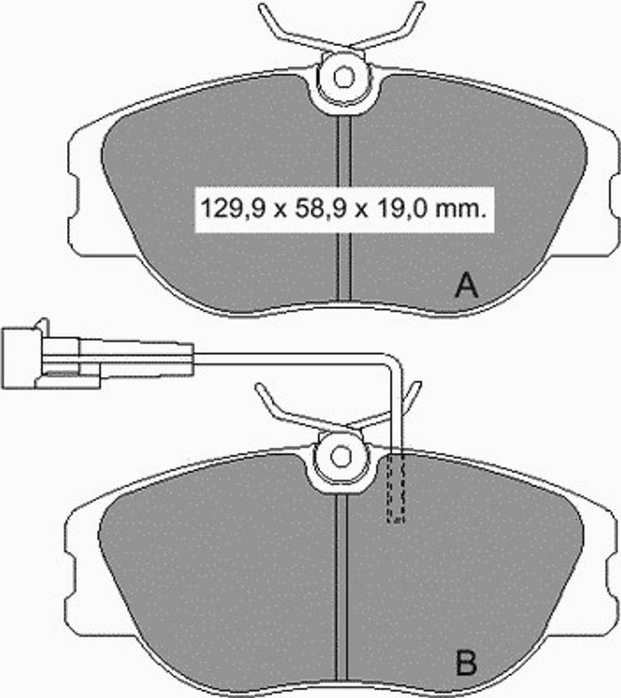 VEMA 833520 - Kit pastiglie freno, Freno a disco autozon.pro