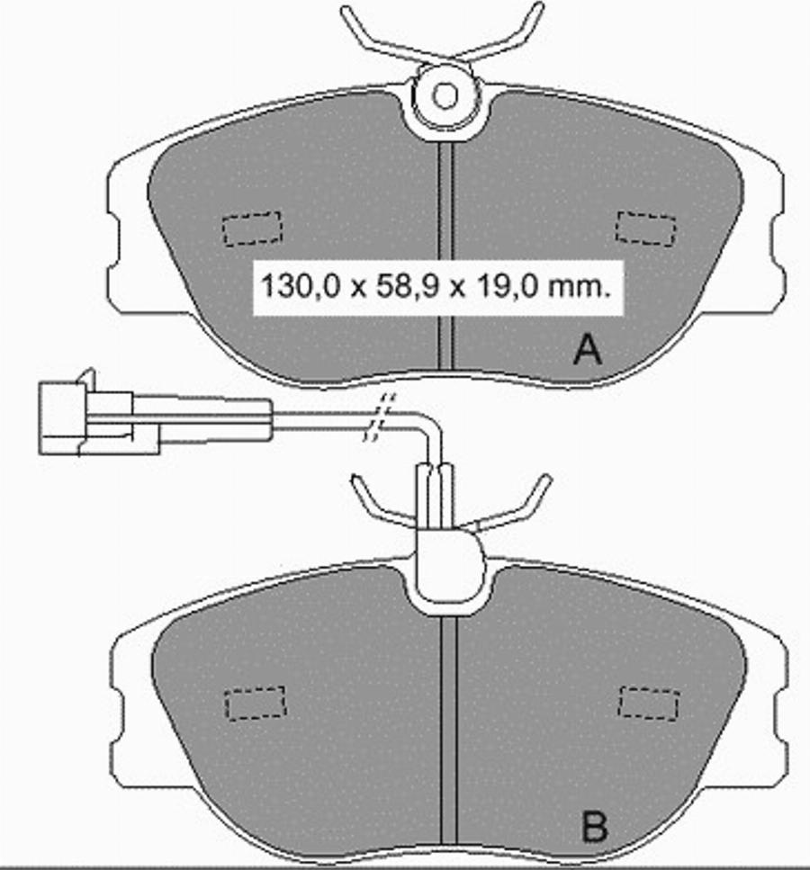 VEMA 833521 - Kit pastiglie freno, Freno a disco autozon.pro