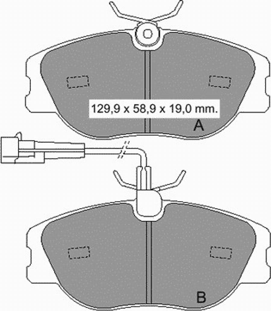 VEMA 833522 - Kit pastiglie freno, Freno a disco autozon.pro