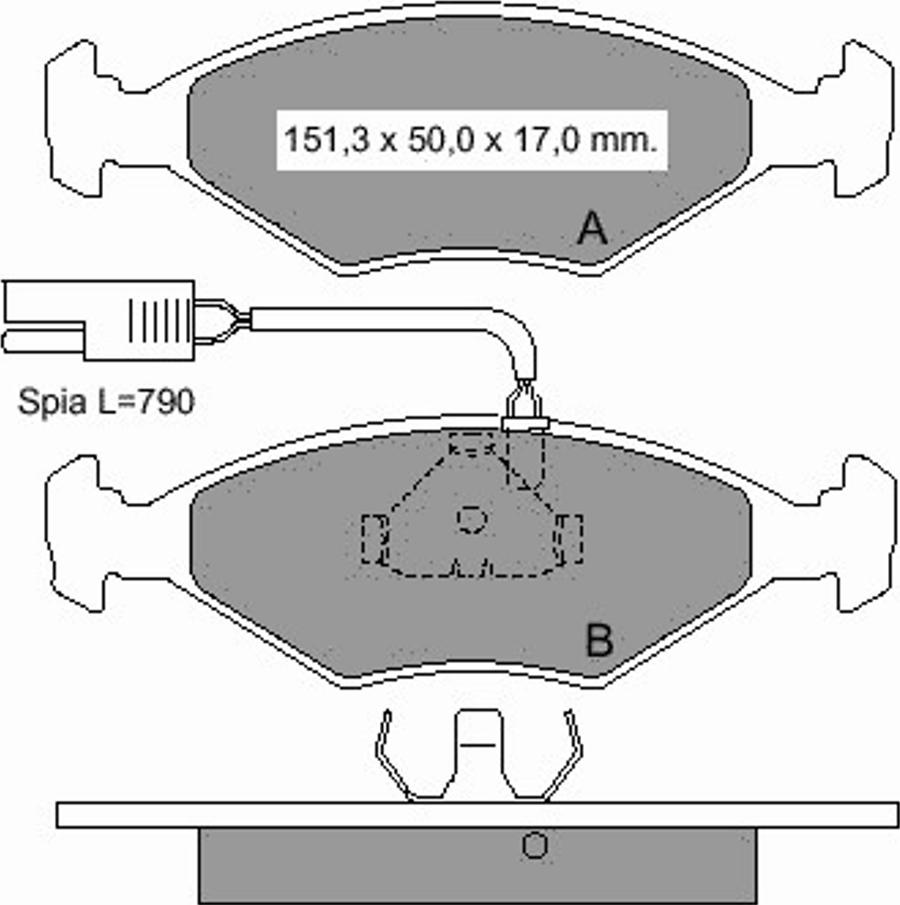 VEMA 833310 - Kit pastiglie freno, Freno a disco autozon.pro