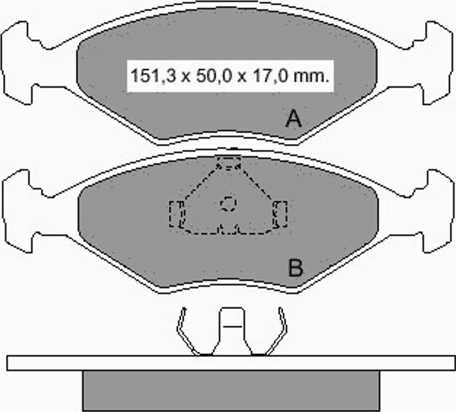 VEMA 833311 - Kit pastiglie freno, Freno a disco autozon.pro