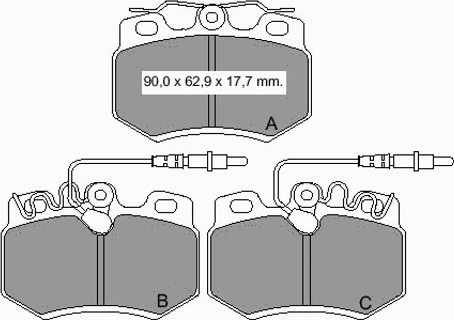 VEMA 832960 - Kit pastiglie freno, Freno a disco autozon.pro