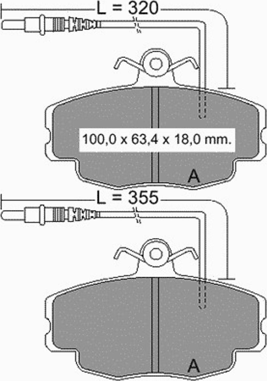 VEMA 832402 - Kit pastiglie freno, Freno a disco autozon.pro