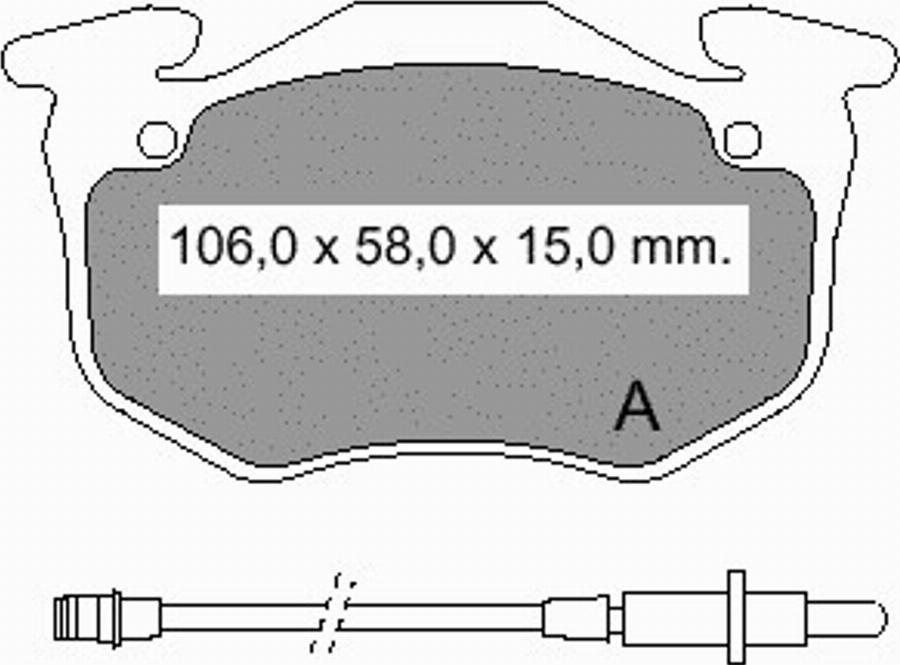 VEMA 832562 - Kit pastiglie freno, Freno a disco autozon.pro