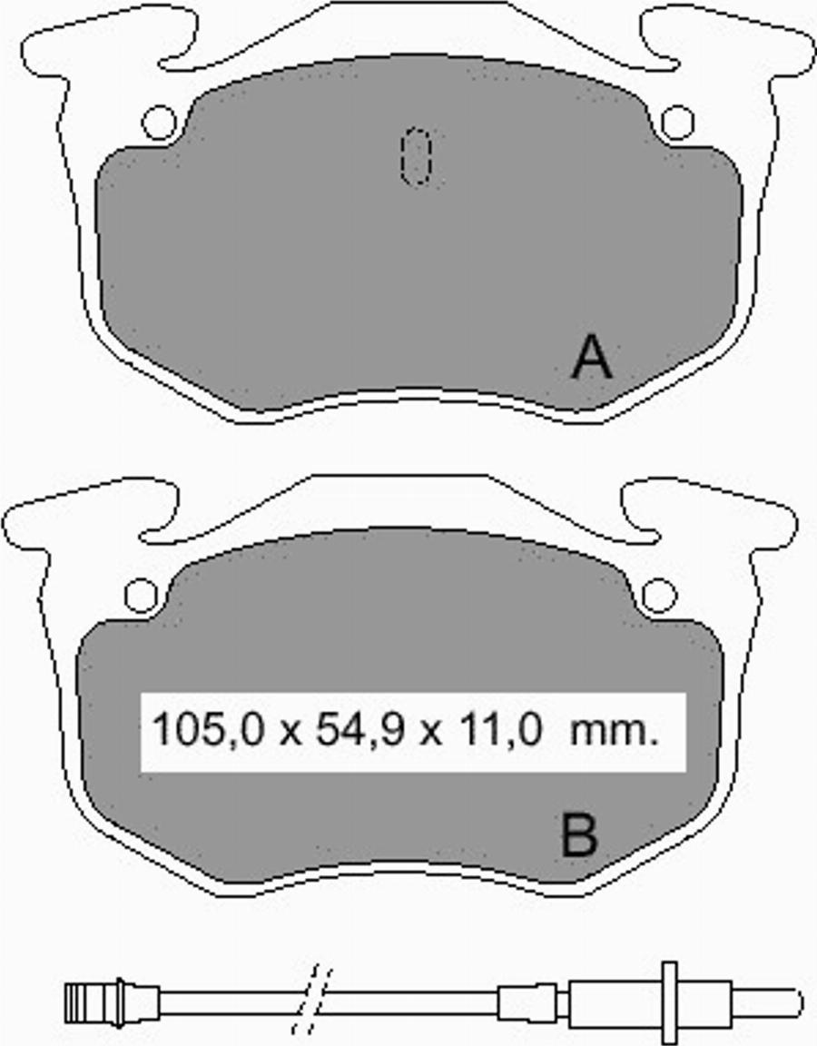 VEMA 832572 - Kit pastiglie freno, Freno a disco autozon.pro