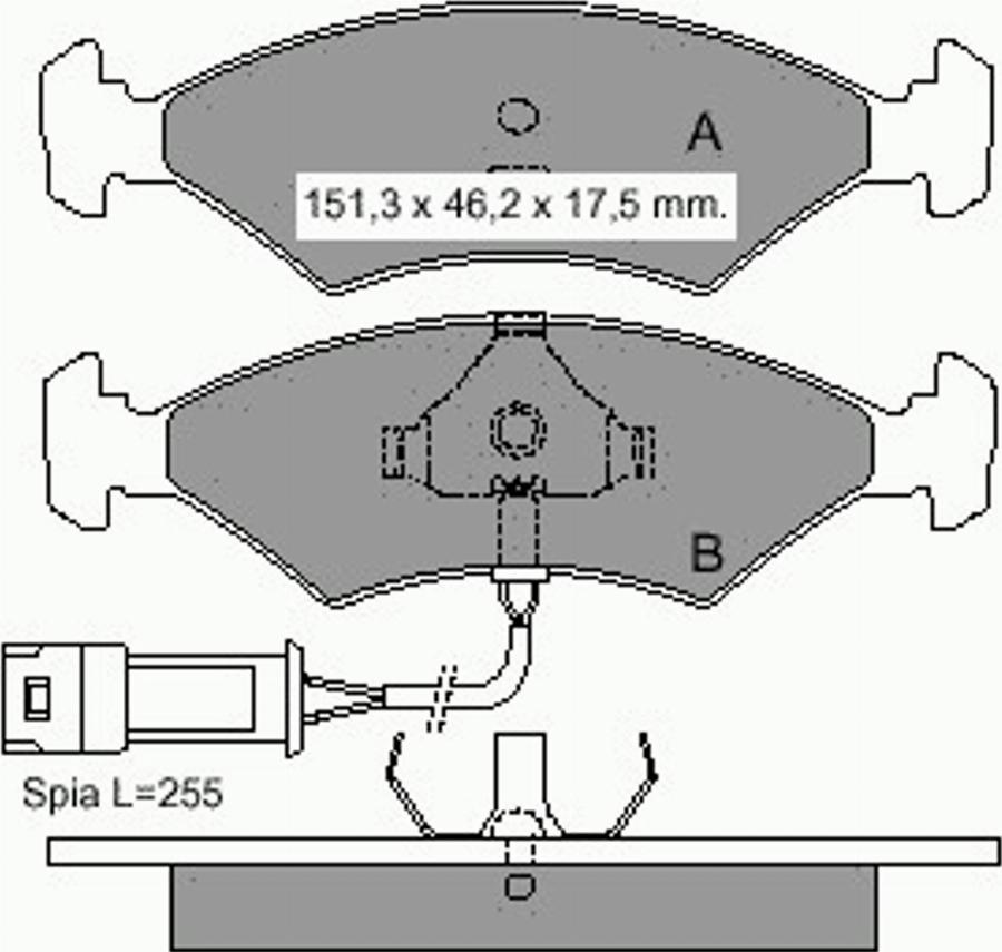 VEMA 832191 - Kit pastiglie freno, Freno a disco autozon.pro