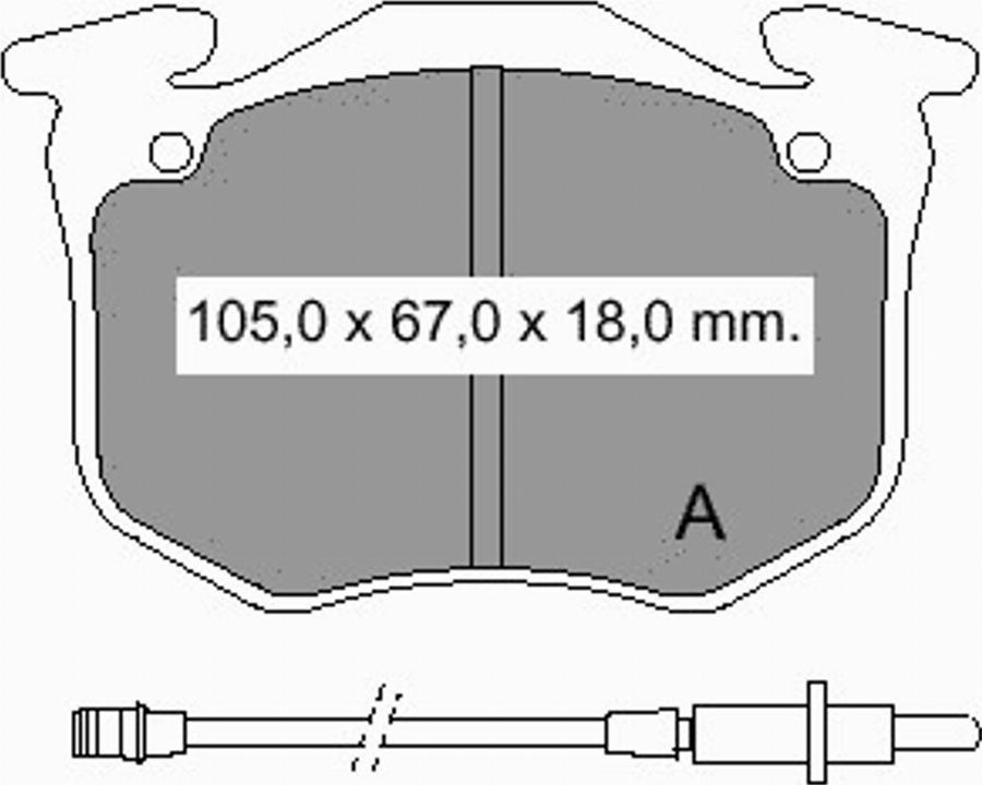 VEMA 832870 - Kit pastiglie freno, Freno a disco autozon.pro