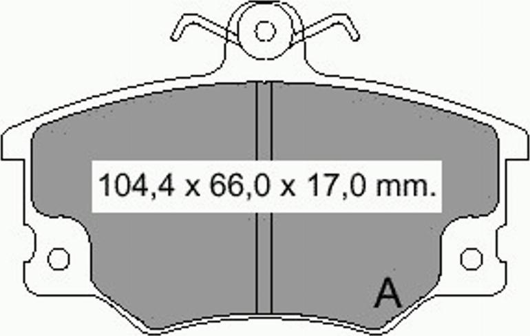 VEMA 832221 - Kit pastiglie freno, Freno a disco autozon.pro