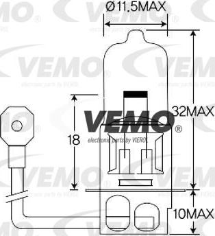 Vemo V99-84-0013 - Lampadina, Faro da lavoro autozon.pro