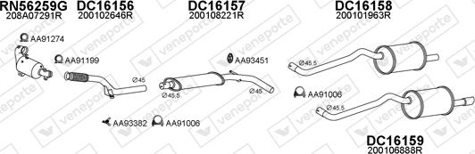 Veneporte 160082 - Impianto gas scarico autozon.pro