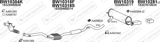 Veneporte 100163 - Impianto gas scarico autozon.pro