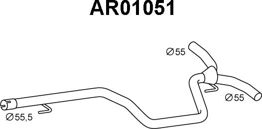 Veneporte AR01051 - Tubo gas scarico autozon.pro