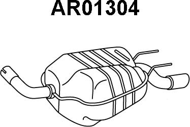 Veneporte AR01304 - Silenziatore posteriore autozon.pro