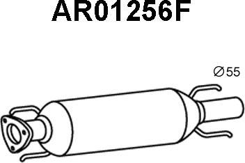 Veneporte AR01256F - Filtro antiparticolato / particellare, Impianto gas scarico autozon.pro