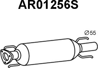 Veneporte AR01256S - Filtro antiparticolato / particellare, Impianto gas scarico autozon.pro