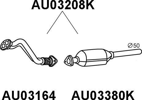 Veneporte AU03208K - Catalizzatore autozon.pro