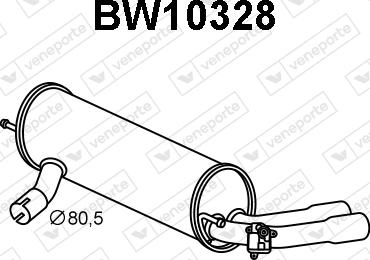 Veneporte BW10328 - Silenziatore posteriore autozon.pro