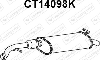 Veneporte CT14098K - Catalizzatore autozon.pro