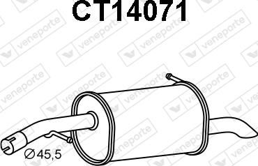 Veneporte CT14071 - Silenziatore posteriore autozon.pro