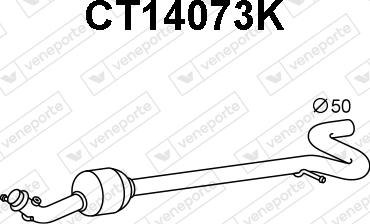 Veneporte CT14073K - Catalizzatore autozon.pro