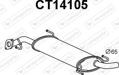 Veneporte CT14105 - Silenziatore posteriore autozon.pro