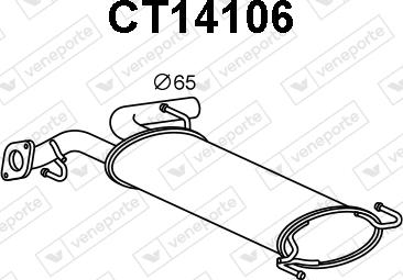 Veneporte CT14106 - Silenziatore posteriore autozon.pro