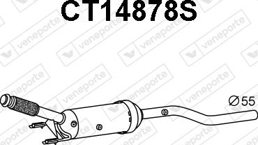 Veneporte CT14878S - Filtro antiparticolato / particellare, Impianto gas scarico autozon.pro