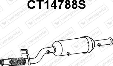 Veneporte CT14788S - Filtro antiparticolato / particellare, Impianto gas scarico autozon.pro