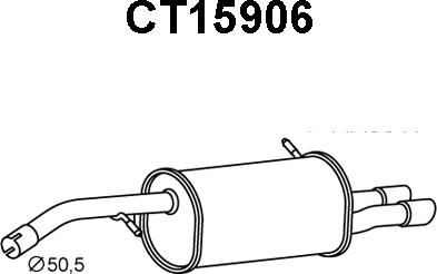 Veneporte CT15906 - Silenziatore posteriore autozon.pro