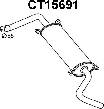 Veneporte CT15691 - Silenziatore posteriore autozon.pro