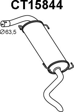 Veneporte CT15844 - Silenziatore posteriore autozon.pro