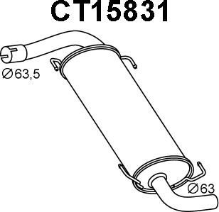 Veneporte CT15831 - Silenziatore posteriore autozon.pro