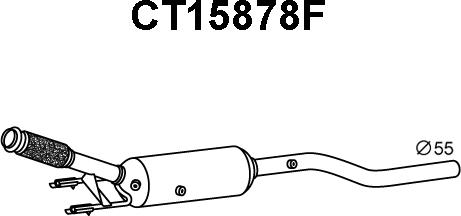 Veneporte CT15878F - Filtro antiparticolato / particellare, Impianto gas scarico autozon.pro